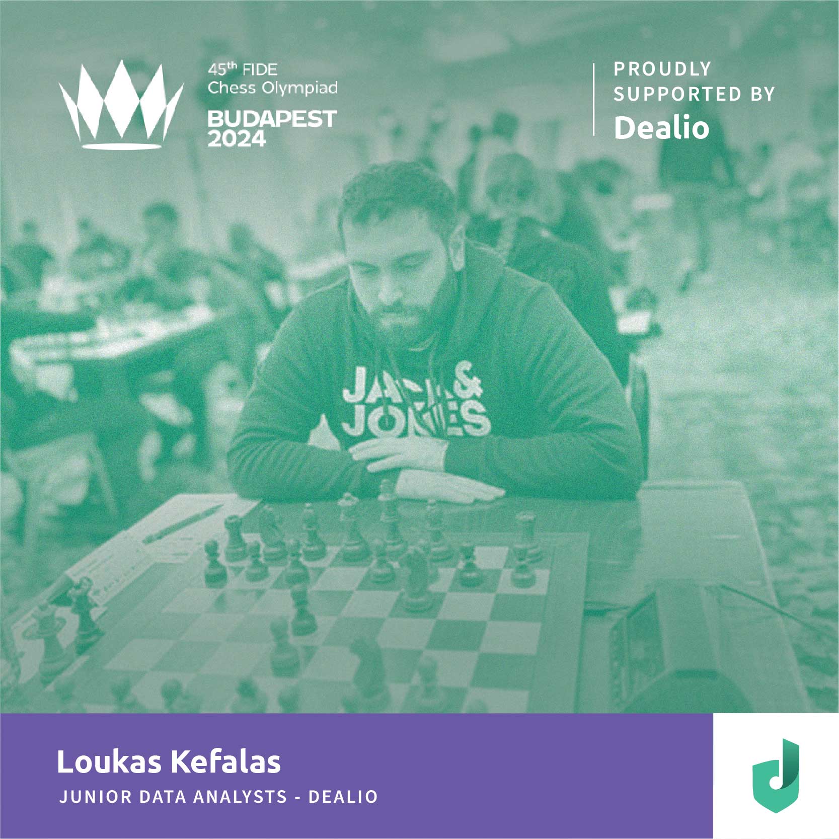 Dealio's Rising Star Loukas Kefalas to Represent Cyprus at the 45th FIDE Chess Olympiad – Proudly Supported by Dealio